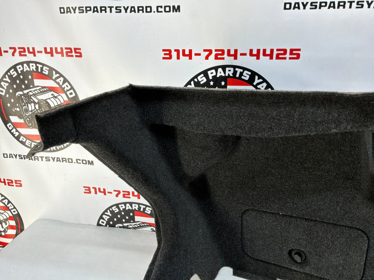 2016 Cadillac CTS-V LH Driver Interior Trunk Quarter Cargo Carpet Trim Panel Cover OEM