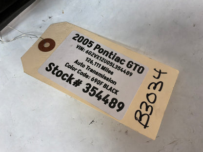 2005 Pontiac GTO LH Driver Dash End Trim Panel OEM