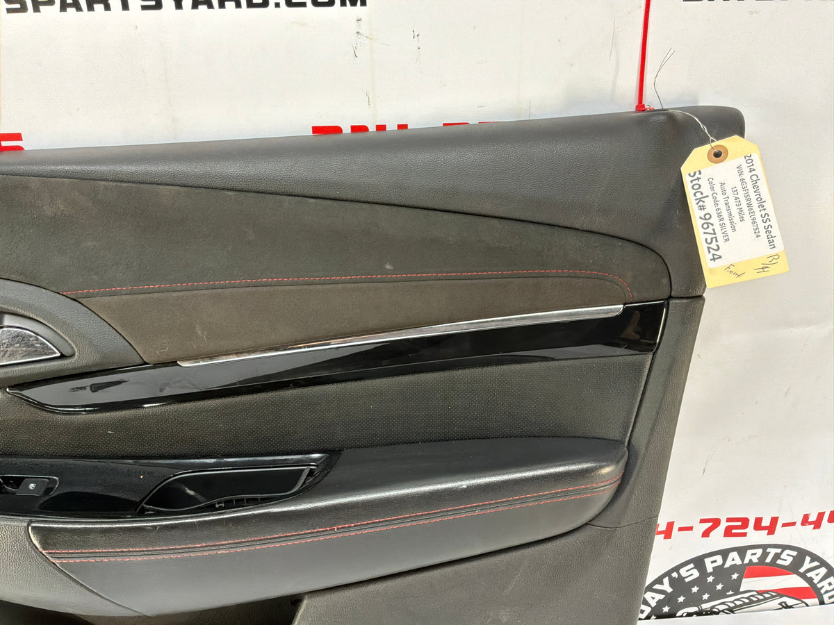 2014 Chevy SS Sedan RH Passenger Front Interior Door Panel Trim OEM
