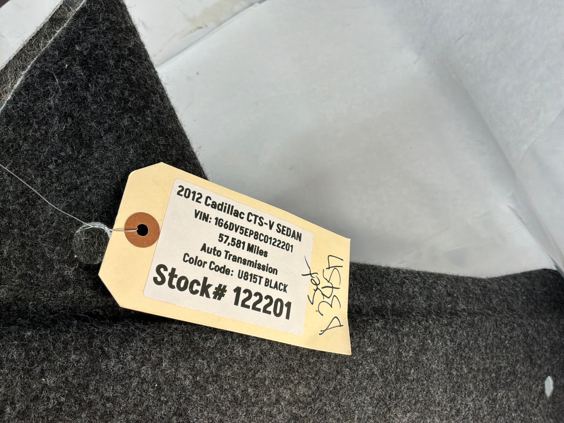 Trunk side felt - Day's Parts Yard