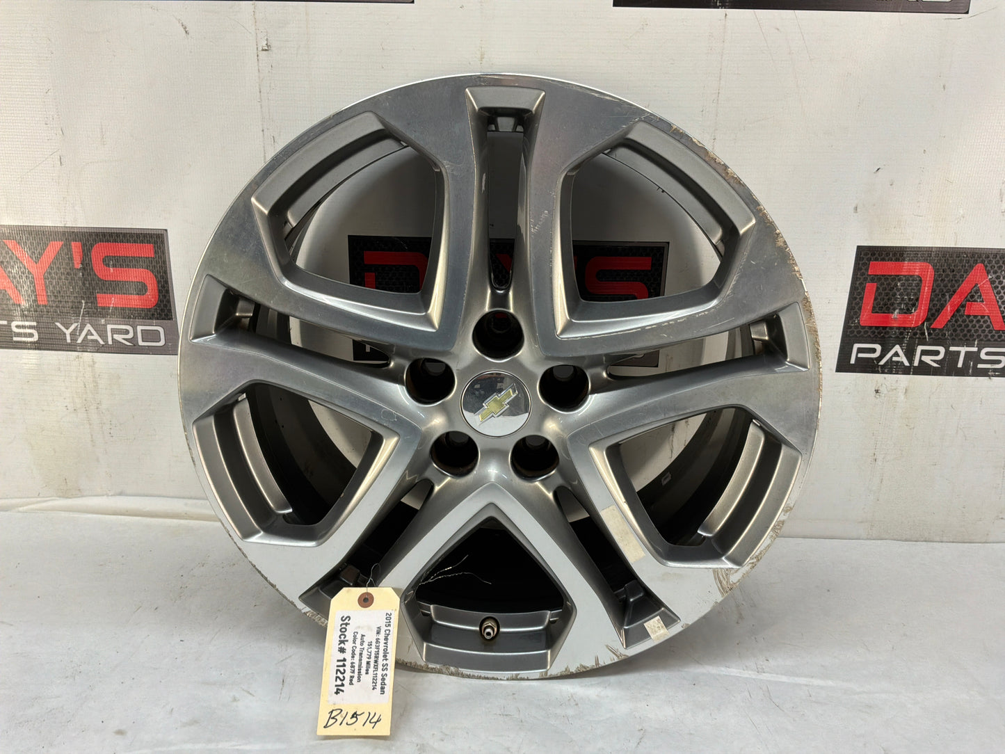 2017 Chevy SS Sedan Factory OEM Front Wheel 19x8.5 OEM