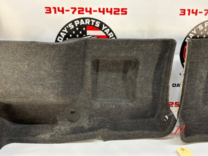 2006 Cadillac CTS-V RH & LH Interior Quarter Trunk Carpet Felt Liner Trim
