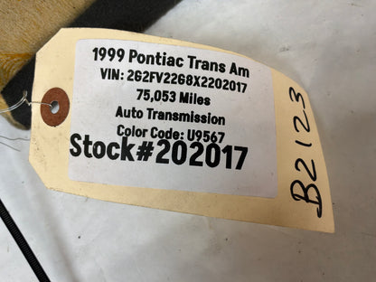 1999 Pontiac Trans Am WS6  Ebony Black T-Top Head Liner Headliner OEM