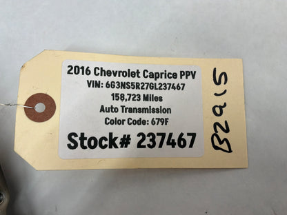 2016 Chevy Caprice PPV LH Driver Rear Door Lock Actuator OEM