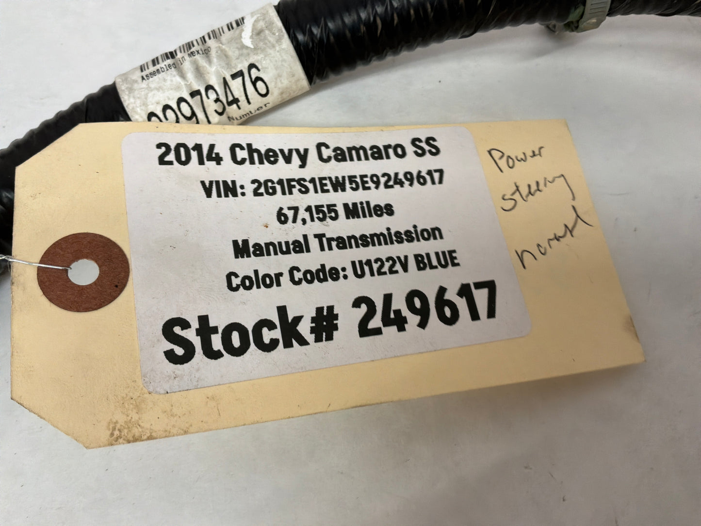 2014 Chevy Camaro SS Electric Power Steering Positive Negative Battery Wire Harness OEM