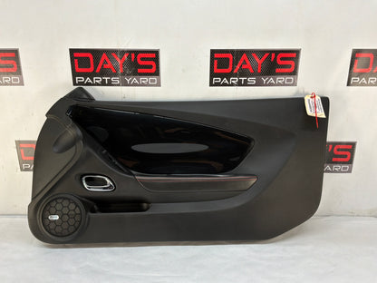 2014 Chevy Camaro ZL1 RH Passenger Carbon Flash Front Interior Door Panel Trim OEM