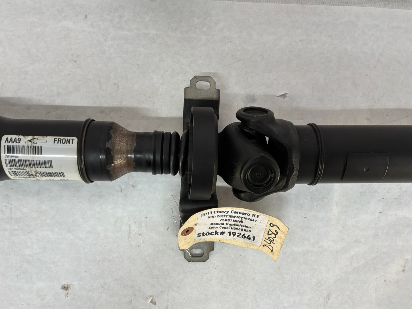 2013 Chevy Camaro 1LE Driveshaft Drive Propeller Shaft Line OEM