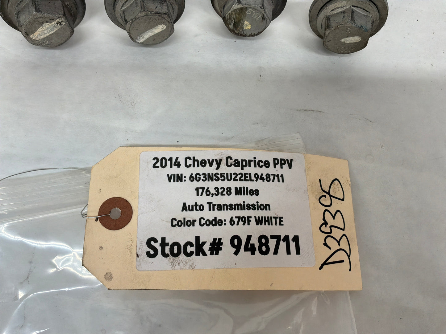 Rear cradle bolts - Day's Parts Yard