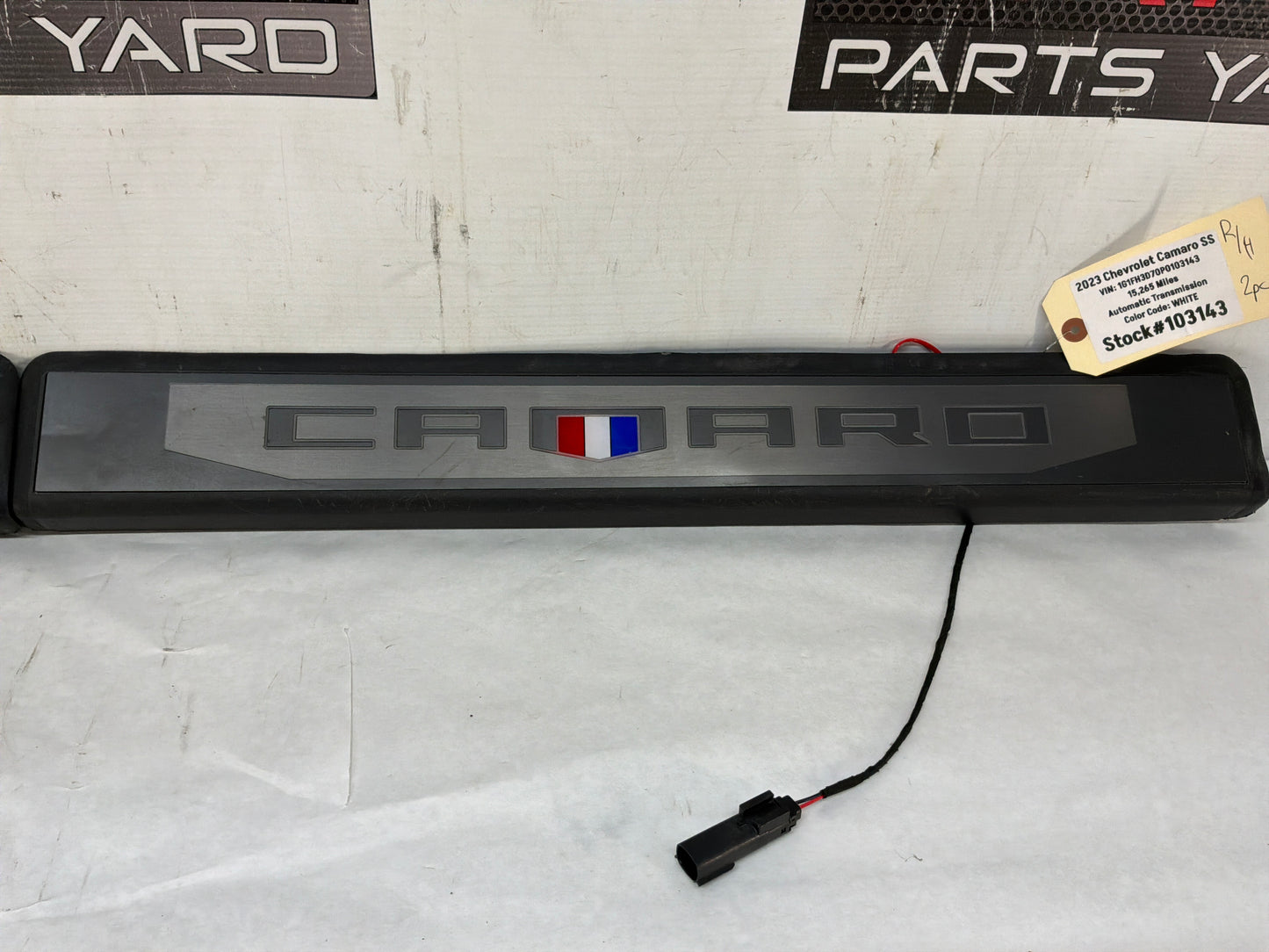 2023 Chevy Camaro SS RH & LH Illuminated Door Sill Trim Scuff Plate Panel OEM