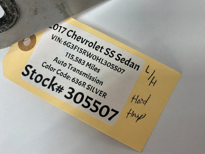 2017 Chevy SS Sedan LH Driver Hood Hinges OEM