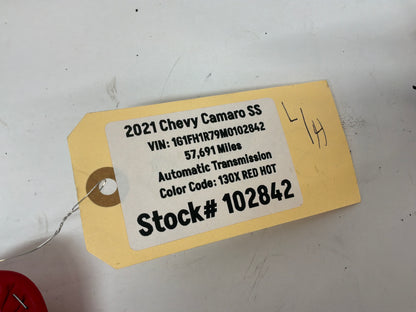 2021 Chevy Camaro SS RH & LH Door Armrest Red Knee Pads Panels OEM