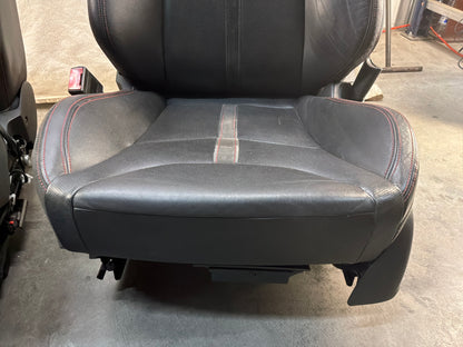 2014 Chevy SS Sedan Seats Fronts and Rears Black Leather Alcantara Suede OEM