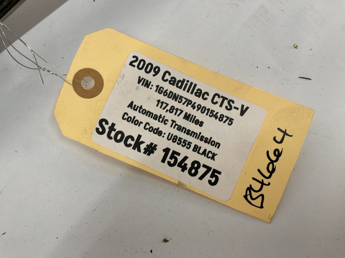 2009 Cadillac CTS-V License Light Lamp Finish Panel Trunk Camera Deck Trim OEM