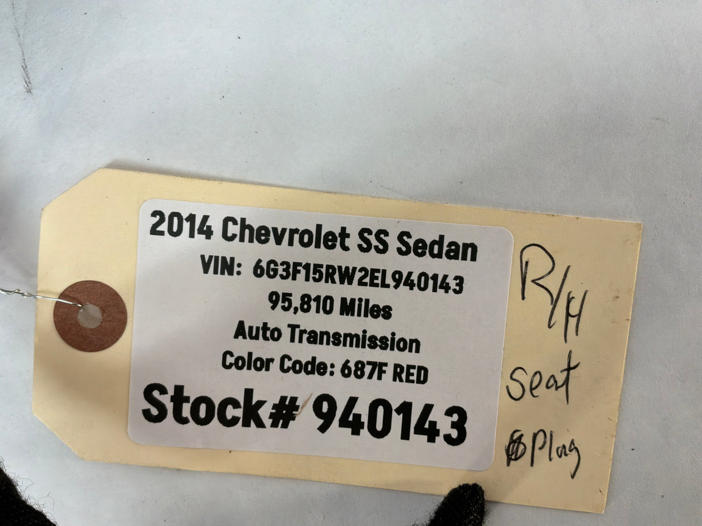 2014 Chevrolet SS Sedan Front Seat Body Side Wire Wiring Harness Pigtails OEM