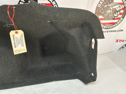2008 Pontiac G8 GT RH Passenger Interior Trunk Quarter Cargo Carpet Trim Panel Cover OEM
