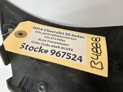 2014 Chevy SS Sedan Radiator Core Support Grille Cover Sight Shield OEM