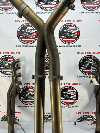 2014 Chevy SS Sedan American Racing Long Tube Exhaust Headers w/ Catted X Pipe