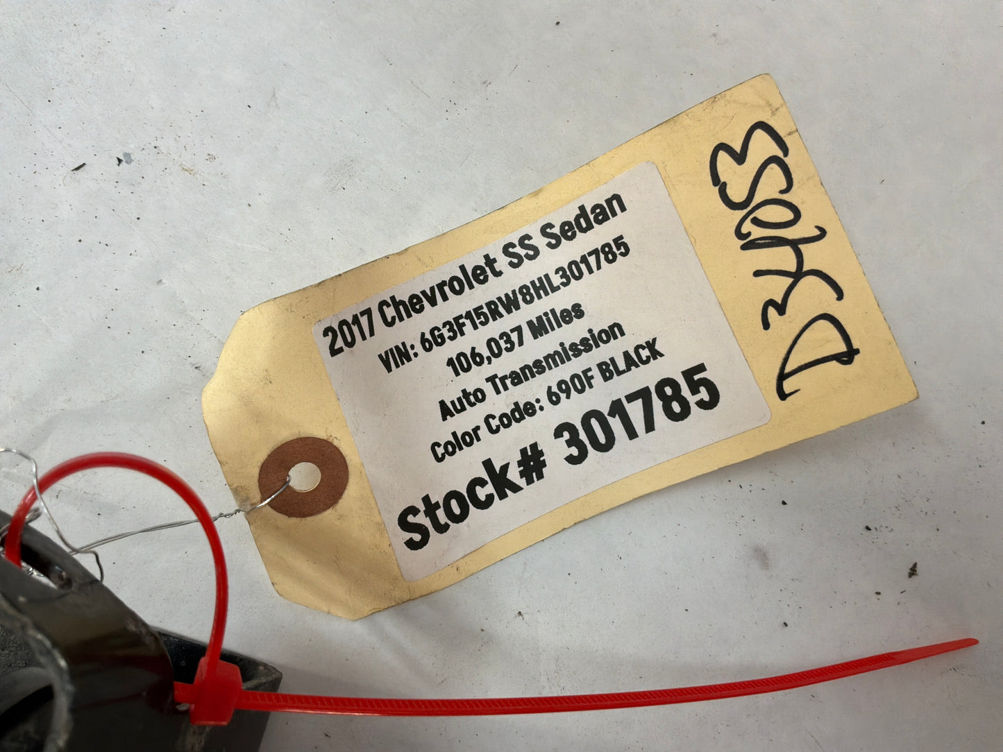 2017 Chevy SS Sedan RH Passenger Rear Head Lamp Ride Height Suspension Sensor OEM