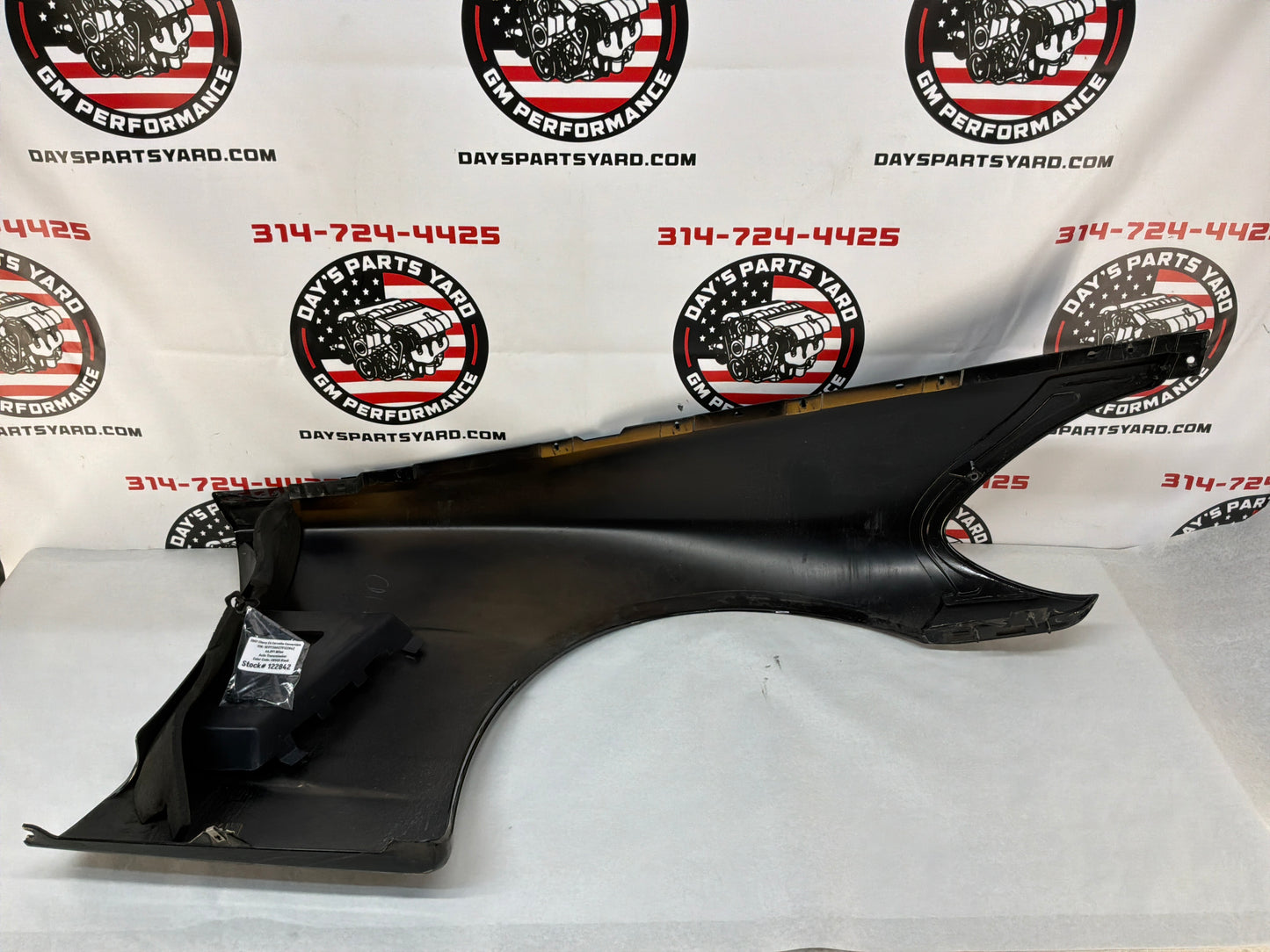 2007 C6 Corvette Convertible LH Driver Front Fender Black OEM