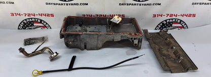 2006 Pontiac GTO Complete Oil Pan Assembly Pick Up Tube Windage Tray Dip Stick OEM