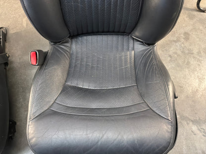 2002 Chevy C5 Corvette Convertible Seats RH & LH Front Black Leather Seats OEM