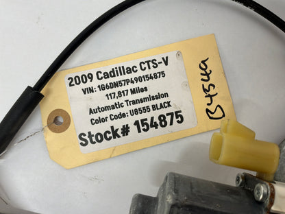 2009 Cadillac CTS-V RH Passenger Rear Window Regulator w/ Motor OEM