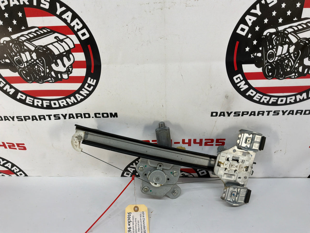 2017 Chevy SS Sedan RH Passenger Rear Window Regulator Motor OEM