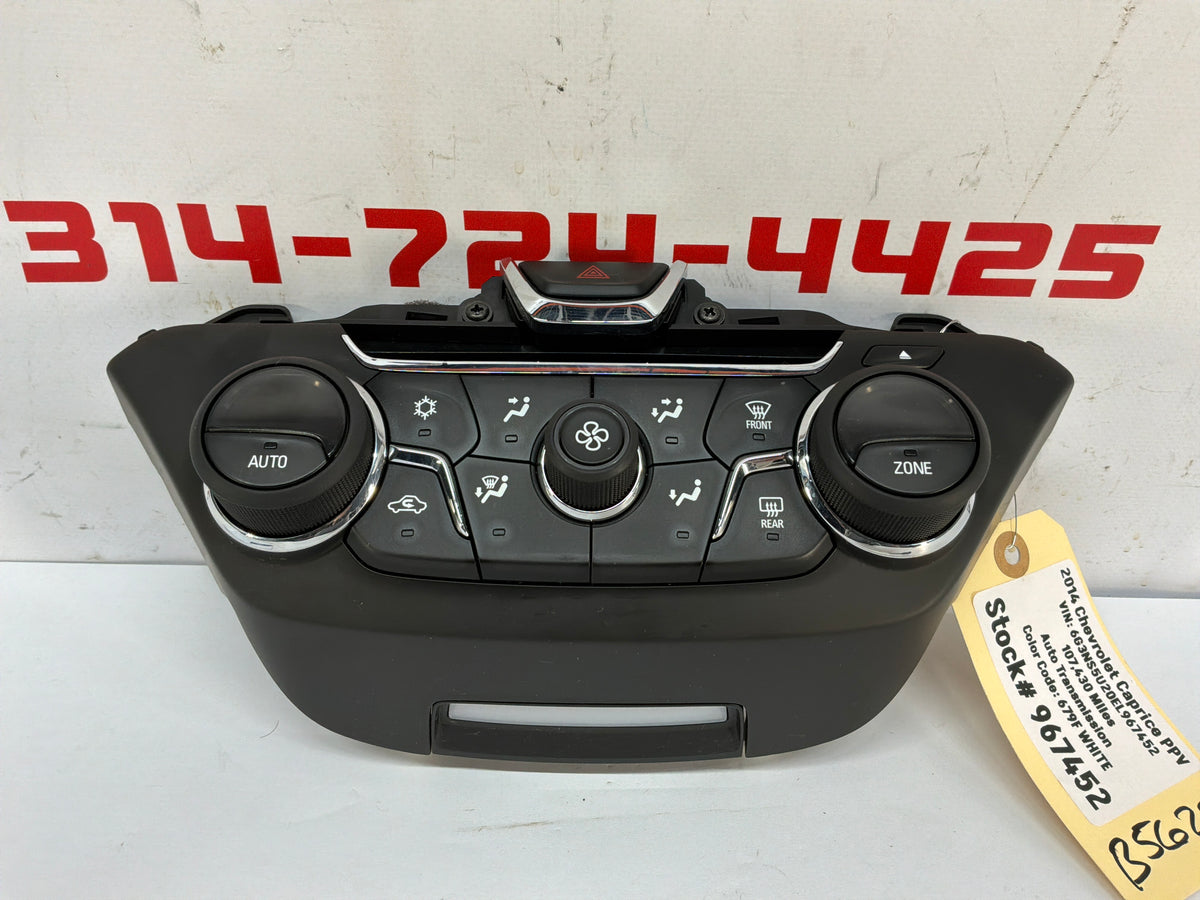 2014 Chevy Caprice PPV HVAC Heat & A/C Controls Unit Panel Buttons OEM