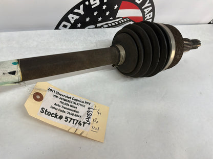 2011 Chevy Caprice PPV LH Driver Rear CV Axle Half Shaft OEM