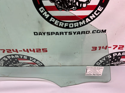 2014 Chevy SS Sedan RH Passenger Front Door Window Glass OEM