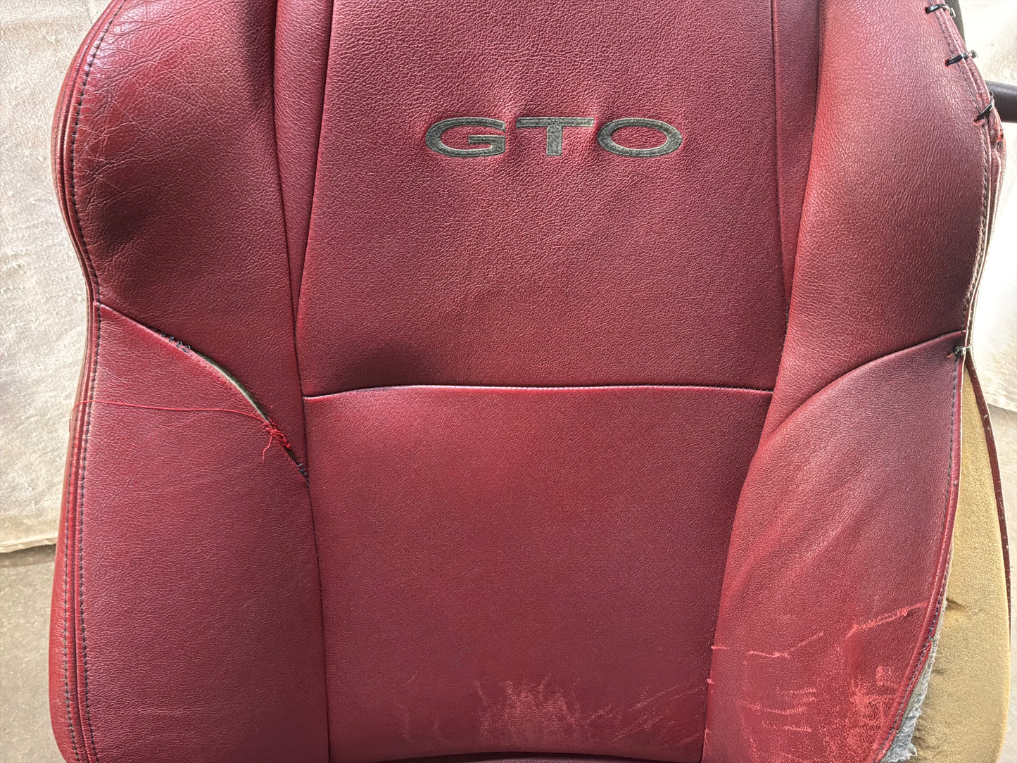 2004 Pontiac GTO Red Leather Seats Fronts and Rears OEM