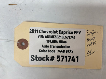 2011 Chevy Caprice PPV Intake Manifold EVAP Purge Solenoid Vacuum Hoses Lines Tubes OEM