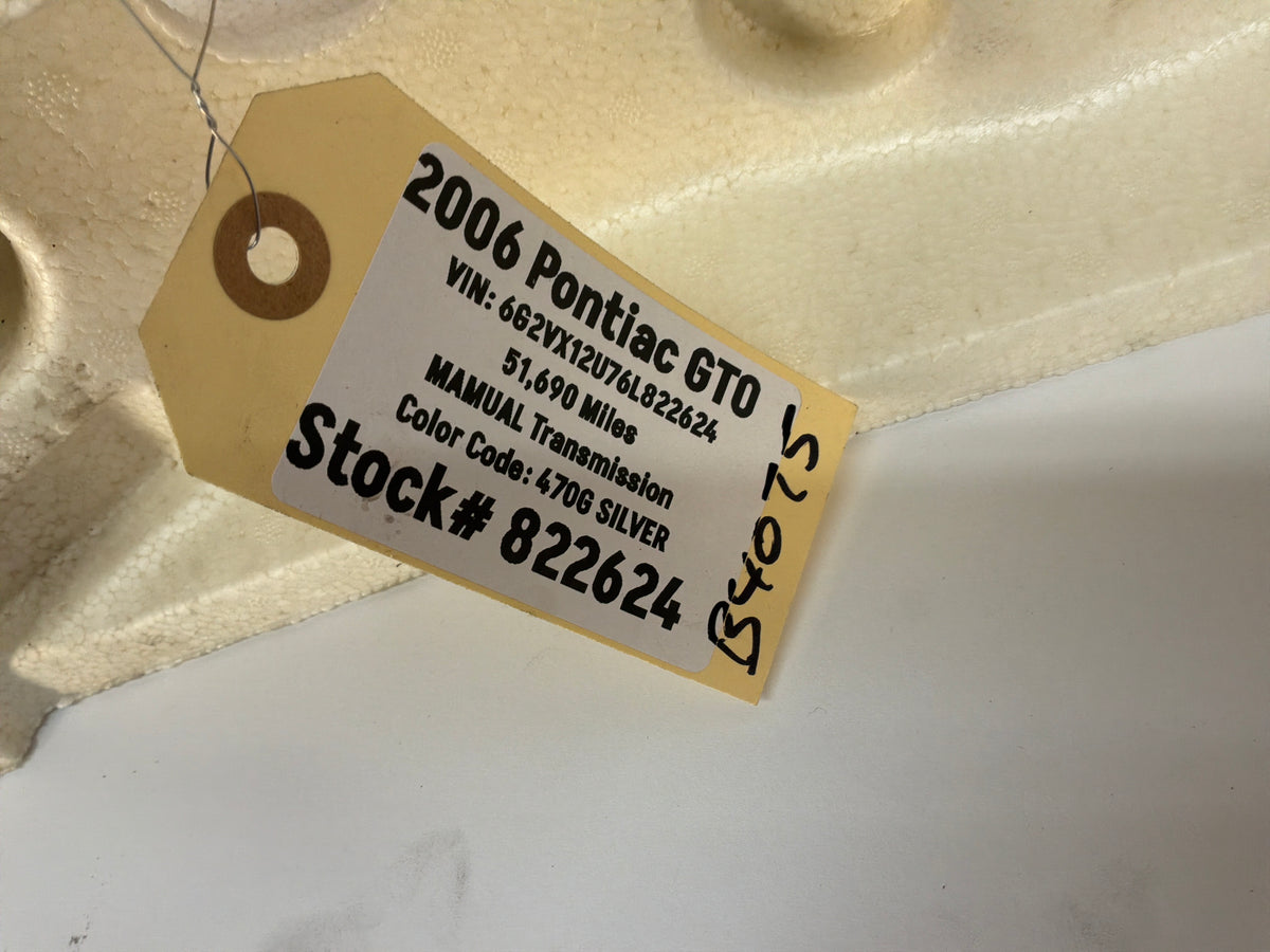 2006 Pontiac GTO Rear Bumper Impact Energy Absorber Foam OEM