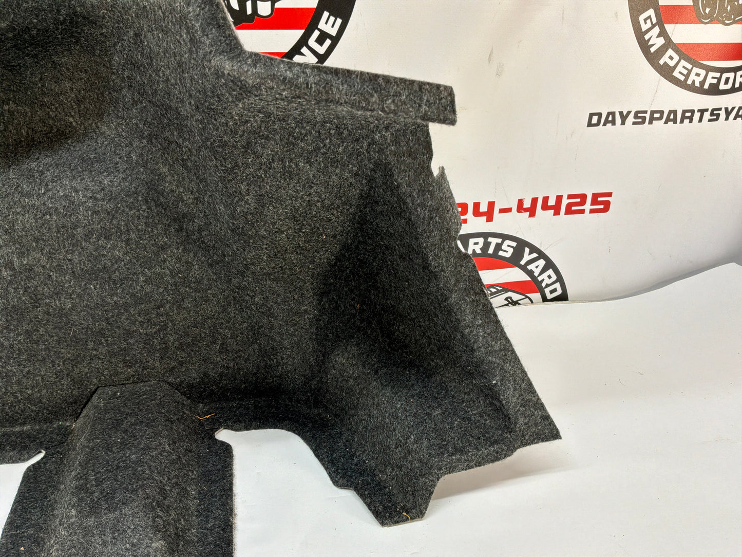 2015 Chevy Camaro SS 1LE LH Driver Interior Quarter Panel Trunk Compartment Felt Carpet Liner OEM