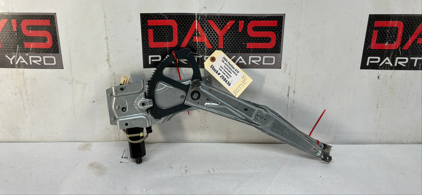 2004 Pontiac GTO RH Passenger Window Regulator w/ Motor OEM