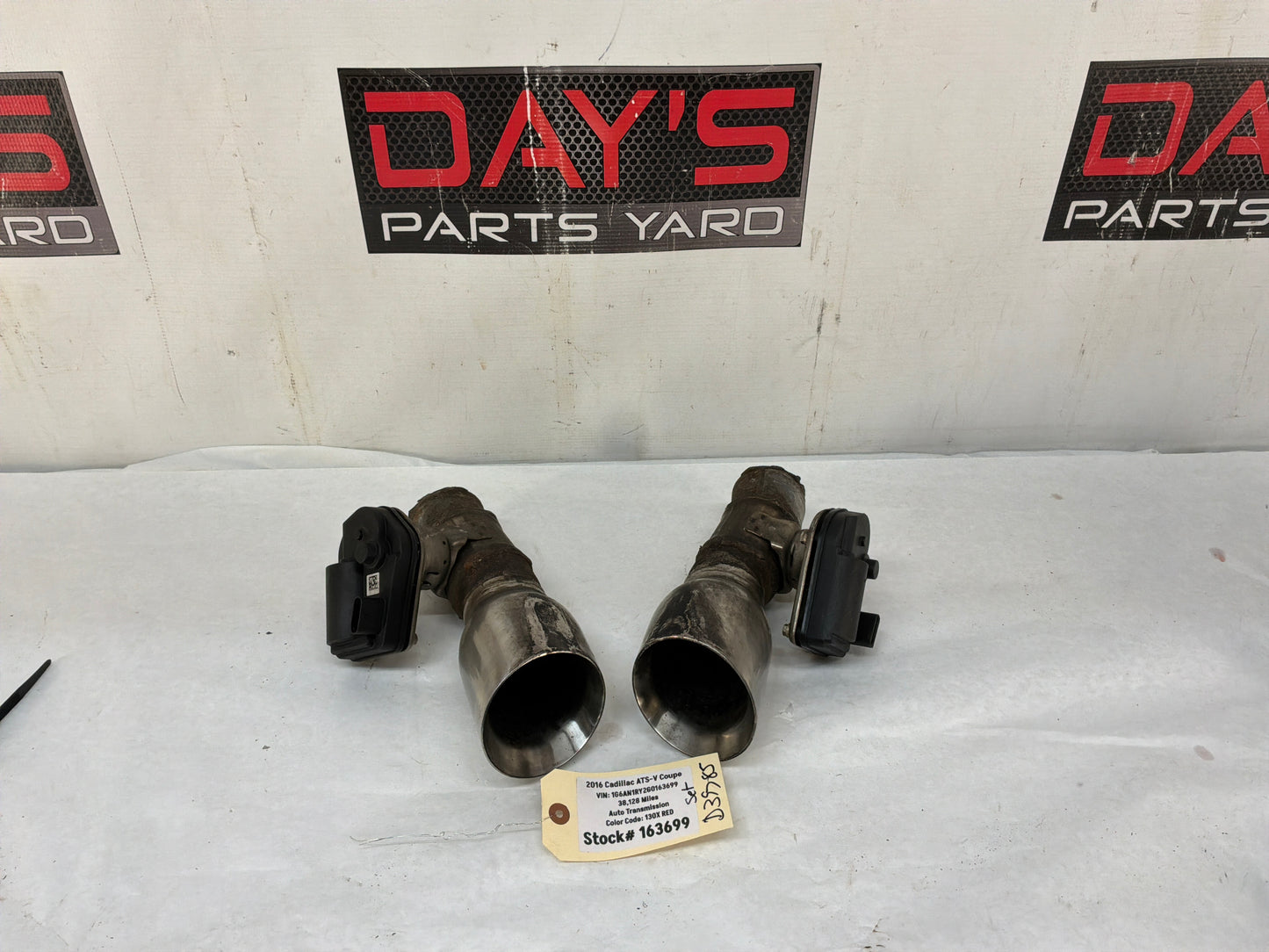 2016 Cadillac ATS-V Coupe Electric Exhaust Actuator Valves Set OEM