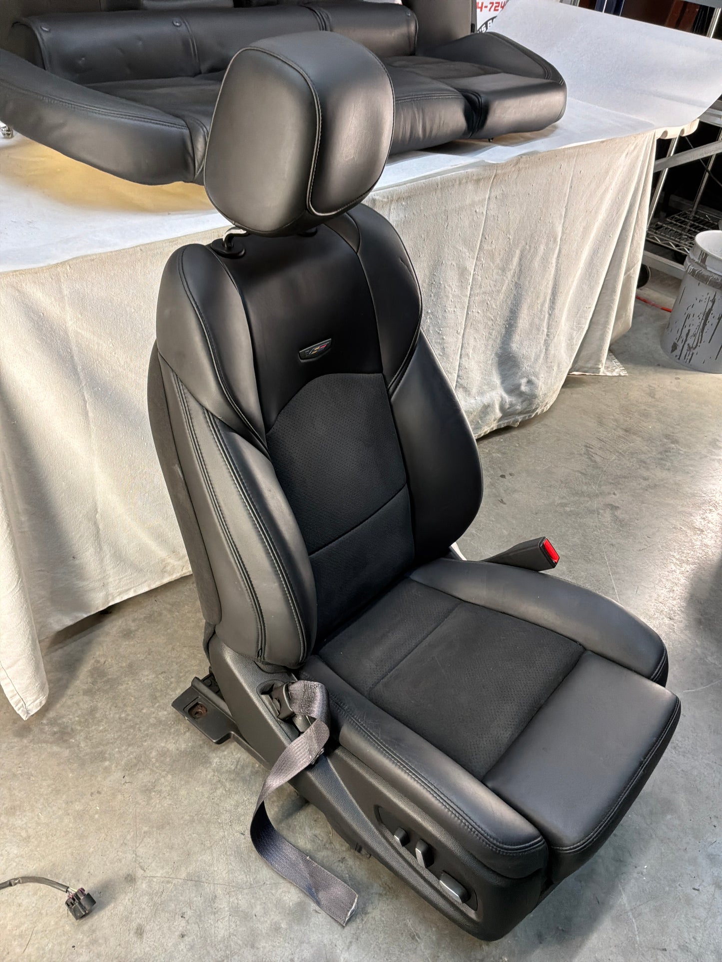 2016 Cadillac CTS-V Seats Recaro Leather Suede Seats Front & Rear OEM