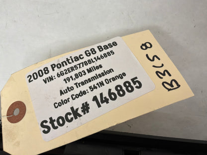 2008 Pontiac G8 Base LH Driver Lower Dash Knee Bolster Column Cover Trim Panel OEM