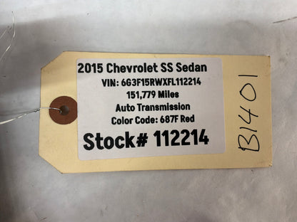 2015 Chevy SS Sedan Engine Bay Fuse Relay Wiring Wire Harness Junction Box Block OEM
