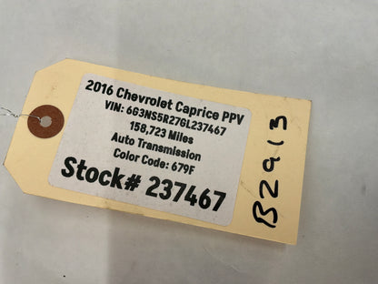 2014 Chevy Caprice PPV RH Passenger Rear Door Lock Actuator OEM