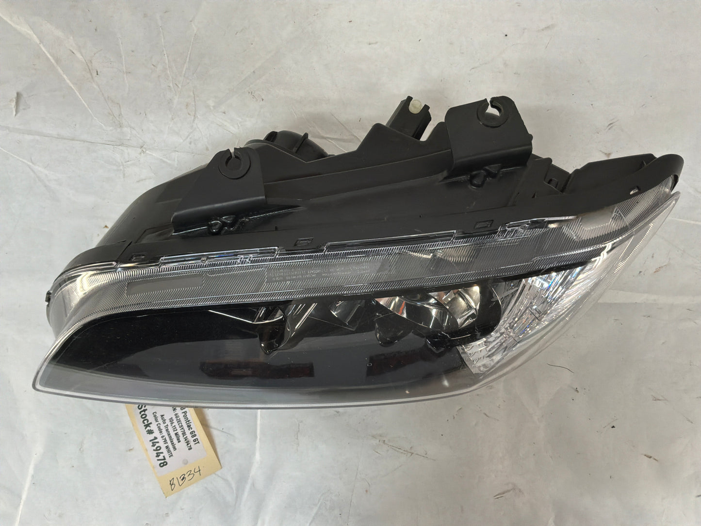 2008 Pontiac G8 Base LH Driver Headlights Head Light Lamps OEM