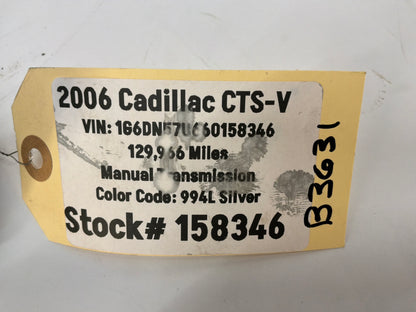 2006 Cadillac CTS-V Brake Booster Master Cylinder Reservoir OEM