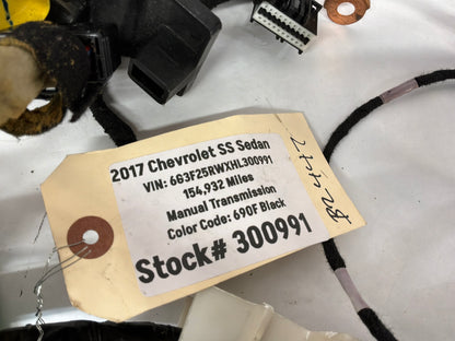 2017 Chevy SS Sedan Body Chassis Wire Wiring Harness OEM