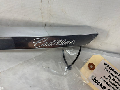 2016 Cadillac ATS-V Coupe Rear Bumper Fascia Center Upper Chrome Molding Trim OEM