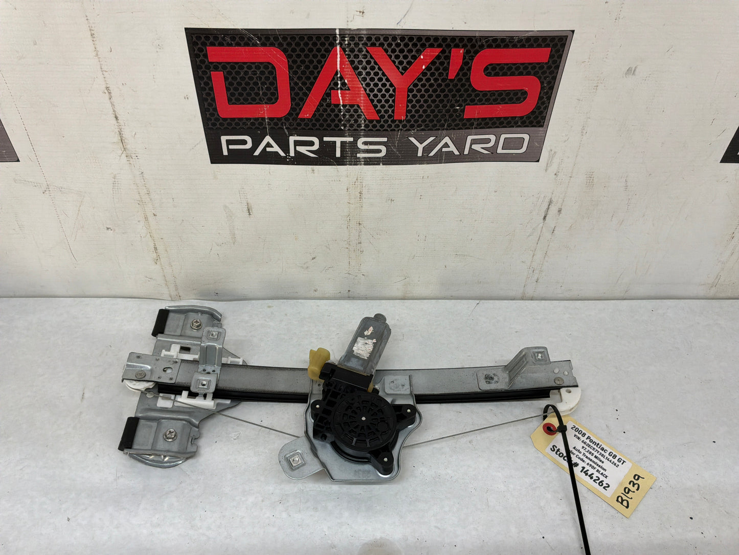 2008 Pontiac G8 GT LH Driver Rear Door Window Regulator Motor OEM