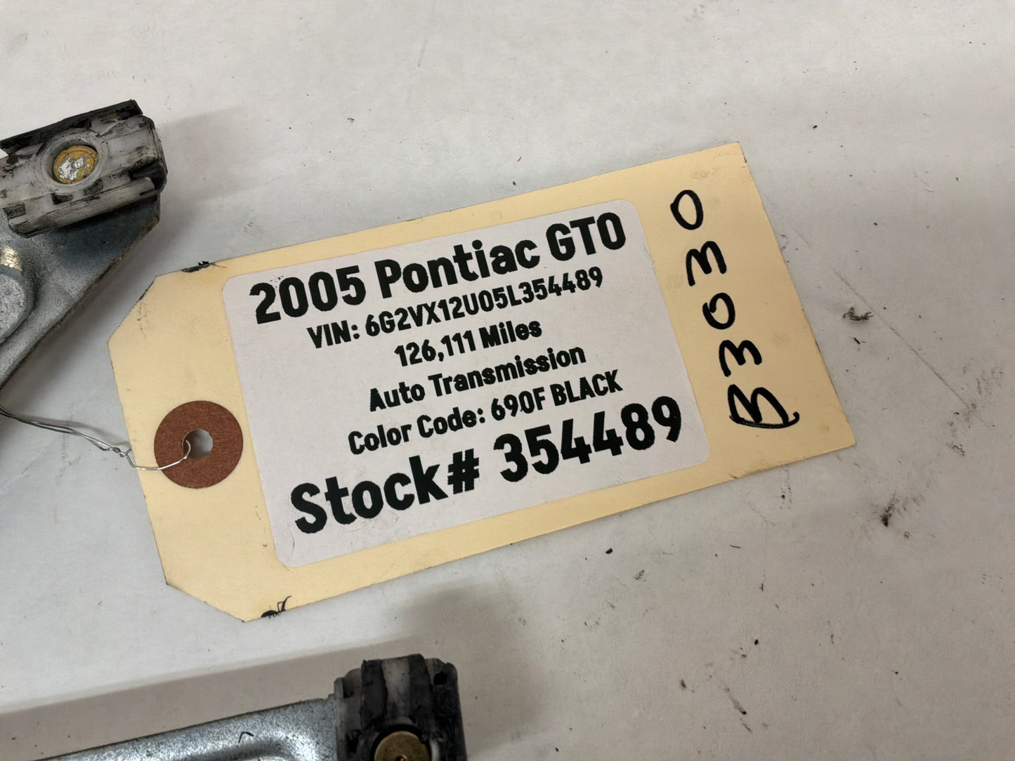 2005 Pontiac GTO LH Driver Front Window Regulator Motor OEM