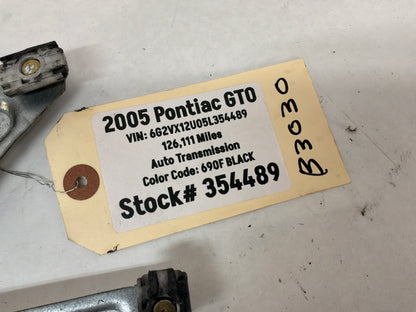2005 Pontiac GTO LH Driver Front Window Regulator Motor OEM