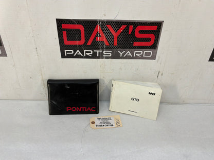 Owners manual - Day's Parts Yard