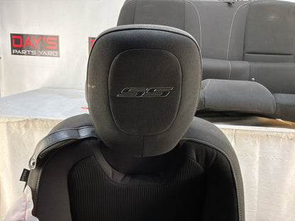 2015 Chevrolet Camaro SS 1LE Seats Fronts and Rears Black Clothe OEM LOCAL PICK UP