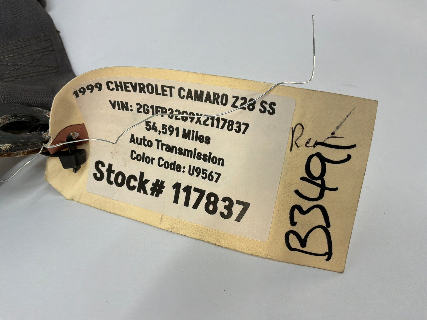 1999 Chevy Camaro Z28 SS Rear RH & LH Seatbelt Seat Belt Retractor Tan OEM